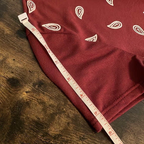 Handkerchief Style Short Sleeve Crop Top * Burgundy *‎ Papermoon * Size Small - Picture 14 of 14